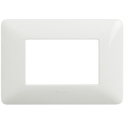 Placca 3 Moduli Tecnopolimero Bianca Matix